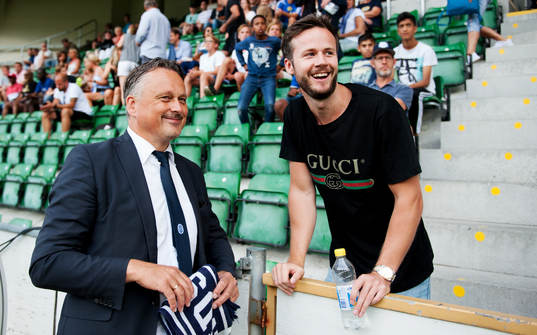 Sundsvalls sportchef Urban Hagblom och AIKs Robert