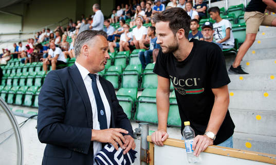 Sundsvalls sportchef Urban Hagblom och AIKs Robert