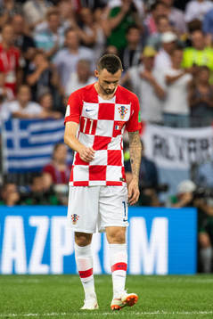 Marcelo Brozovic of Croatia looks dejected