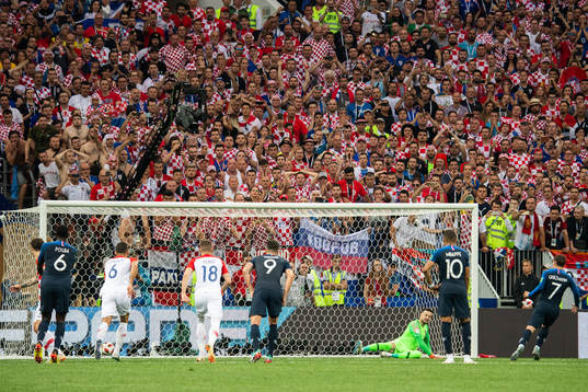 Antoine Griezmann of France acores 2-1