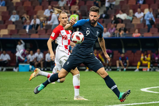 Olivier Giroud of France in action