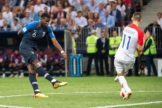 Paul Pogba of France scores 3-1