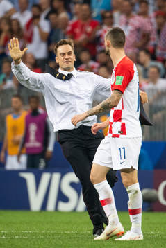 Marcelo Brozovic of Croatia in a situation with a man who