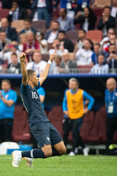 Kylian Mbappe of France celebrate