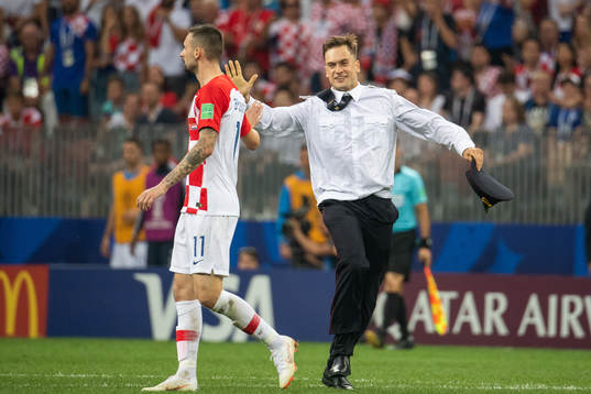 Marcelo Brozovic of Croatia in a situation with a man who