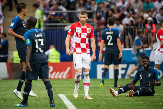 Ante Rebic of Croatia looks dejected