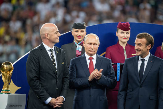 FIFA president Gianni Infantino, Vladimir Putin, president
