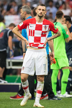 Marcelo Brozovic of Croatia looks dejected