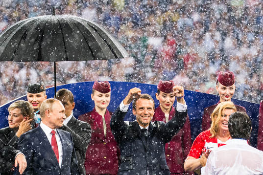 The President of Russia Vladimir Putin, President of France