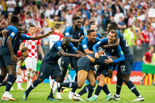 Ngolo Kante, Corentin Tolisso, Antoine Griezmann and