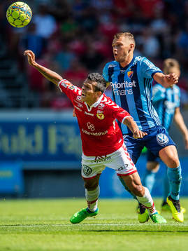 Kalmars Romário Pereira Sipião och Djurgårdens Jesper