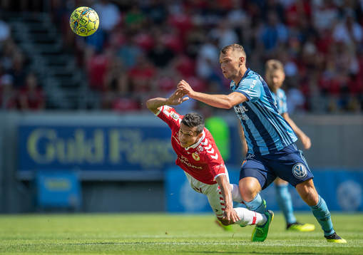 Kalmars Romário Pereira Sipião och Djurgårdens Jesper