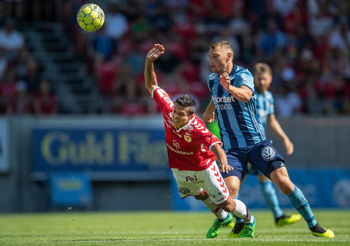 Kalmars Romário Pereira Sipião och Djurgårdens Jesper
