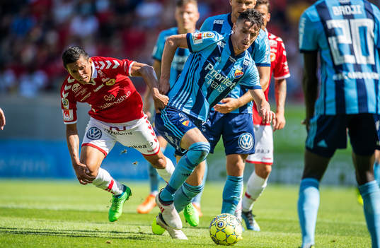 Kalmars Romário Pereira Sipião och Djurgårdens Haris