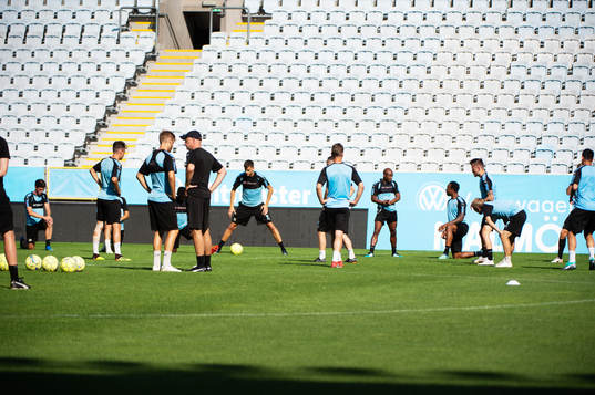 Fotbollsträning med Malmö FF