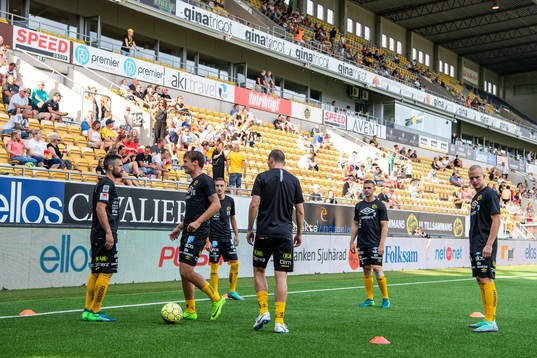 Elfsborgs spelare värmer upp