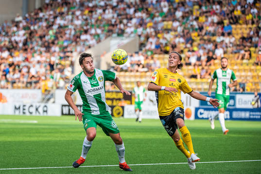 Hammarbys Jeppe Andersen och Elfsborgs Jesper Karlsson