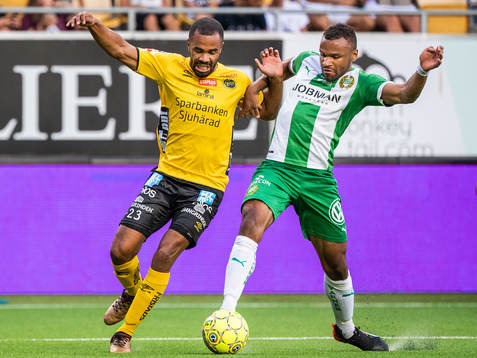 Hammarbys Serge-Junior Martinsson Ngouali och Elfsborgs