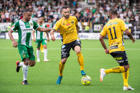 Hammarbys Serge-Junior Martinsson Ngouali och Elfsborgs