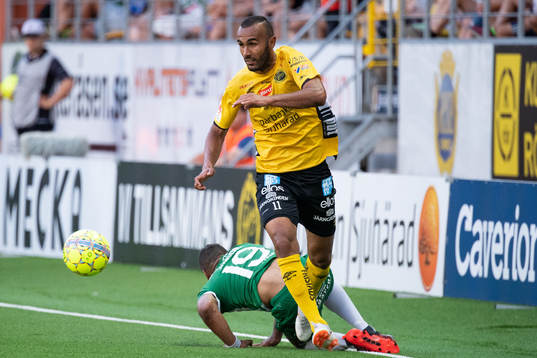 Elfsborgs Issam Jebali och Hammarbys Serge-Junior