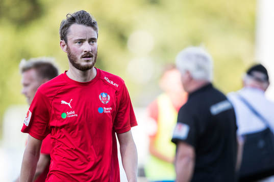 Helsingborgs Darijan Bojanic och Rasmus Jönsson