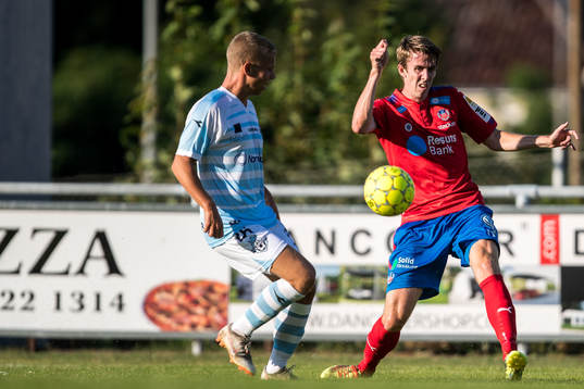 Helsingørs Adnan Mohammed och Helsingborgs Adam Eriksson