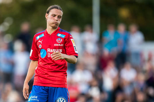 uHelsingborgs Filip Sjöberg deppar nder träningsmatch i