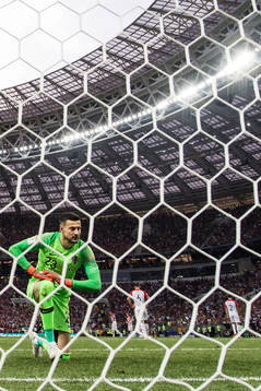 Goalkeeper Danijel Subasic of Croatia looks dejected