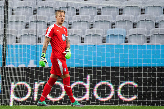 Goalkeeper Johan Dahlin of Malmö FF