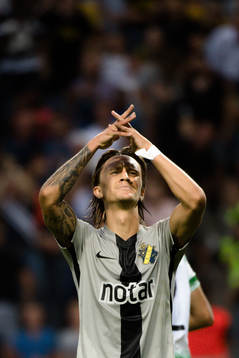 Kristoffer Olsson of AIK looks dejected