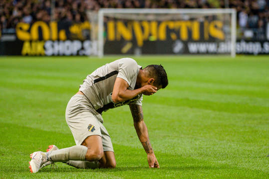 Ahmed Yasin of AIK in pain