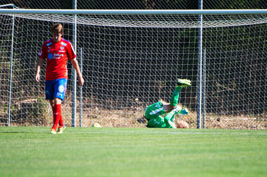 Helsingborgs målvakt Pär Hansson deppar