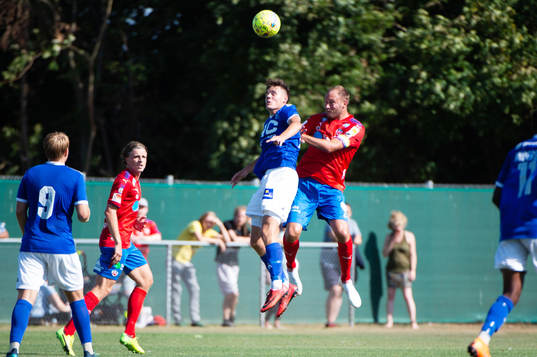 Fremad Amagers Lukas Engel och Helsingborgs Andreas