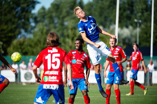 Helsingborgs Mohammed Abubakari och Fremad Amagers Marco
