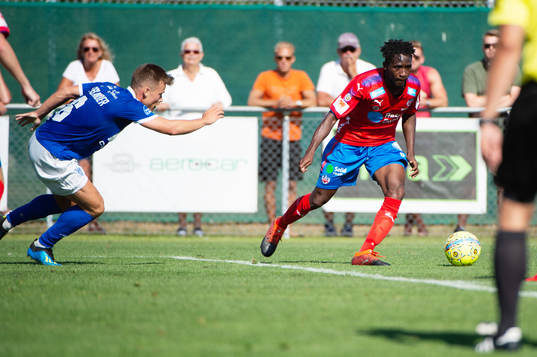 Fremad Amagers Lucas Ohlander och Helsingborgs Mamudu Moro