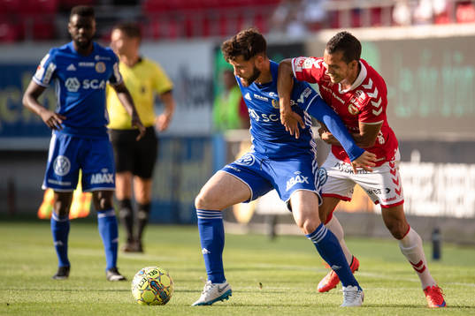 Kalmars Hiago Ramiro och Sundsvalls Jonathan Tamimi Syberg