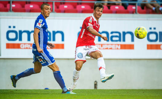 Kalmars Melker Hallberg och Sundsvalls Dennis Olsson