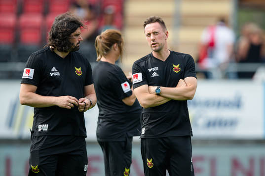 Östersunds assisterande tränare Brian Wake och tränare
