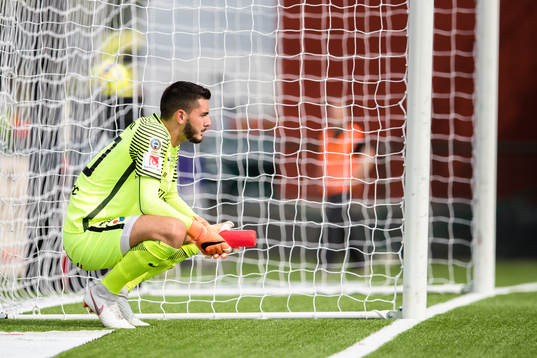 Trelleborgs målvakt Marko Johansson deppar