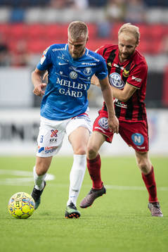 Trelleborgs Robin Nilsson mot Östersunds Curtis Edwards