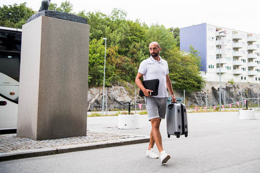 Bojan Zajic, assistant coach of Sandnes Ulf, arrives