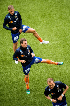 Håvard Mork Breivik and Bjørn Helge Riise of Aalesund
