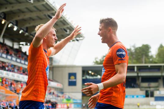 Torbjørn Agdestein and Hólmbert Fridjónsson of Aalesund