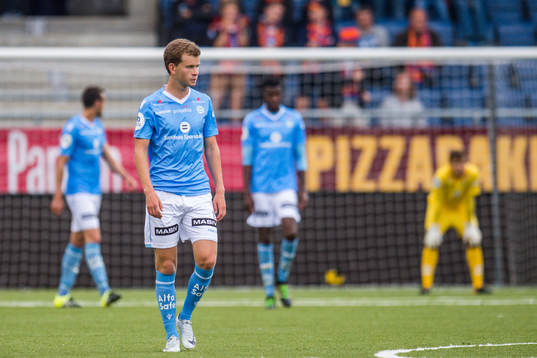 Vegard Østraat Erlien of Sandnes Ulf looks dejected