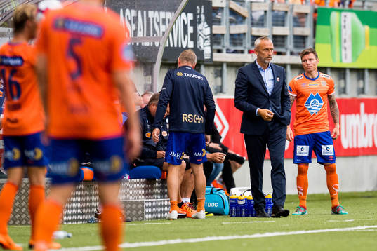 Lars Bohinen, head coach of Aalesund, and Bjørn Helge
