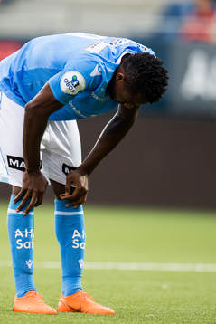 Kachi of Sandnes Ulf looks dejected
