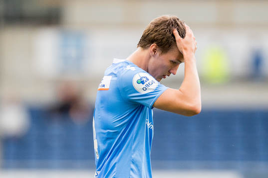 Axel Kryger of Sandnes Ulf looks dejected