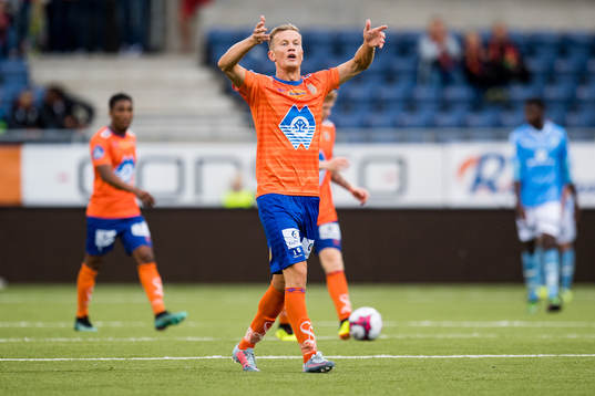 Ståle Steen Sæthre of Aalesund celebrates