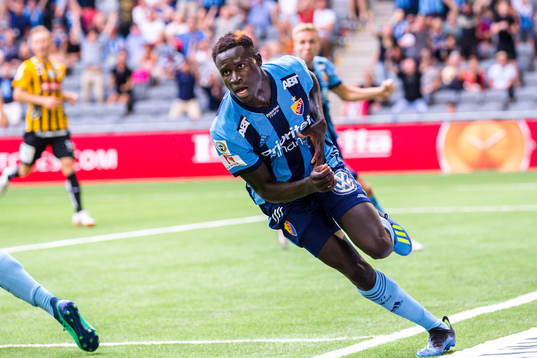 Djurgårdens Aliou Badji jublar