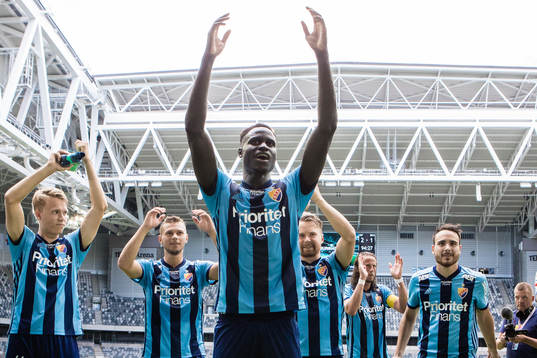 Djurgårdens Aliou Badji jublar